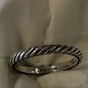 David Yurman 3mm Stack Ring-Size 8.5